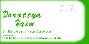 dorottya haim business card